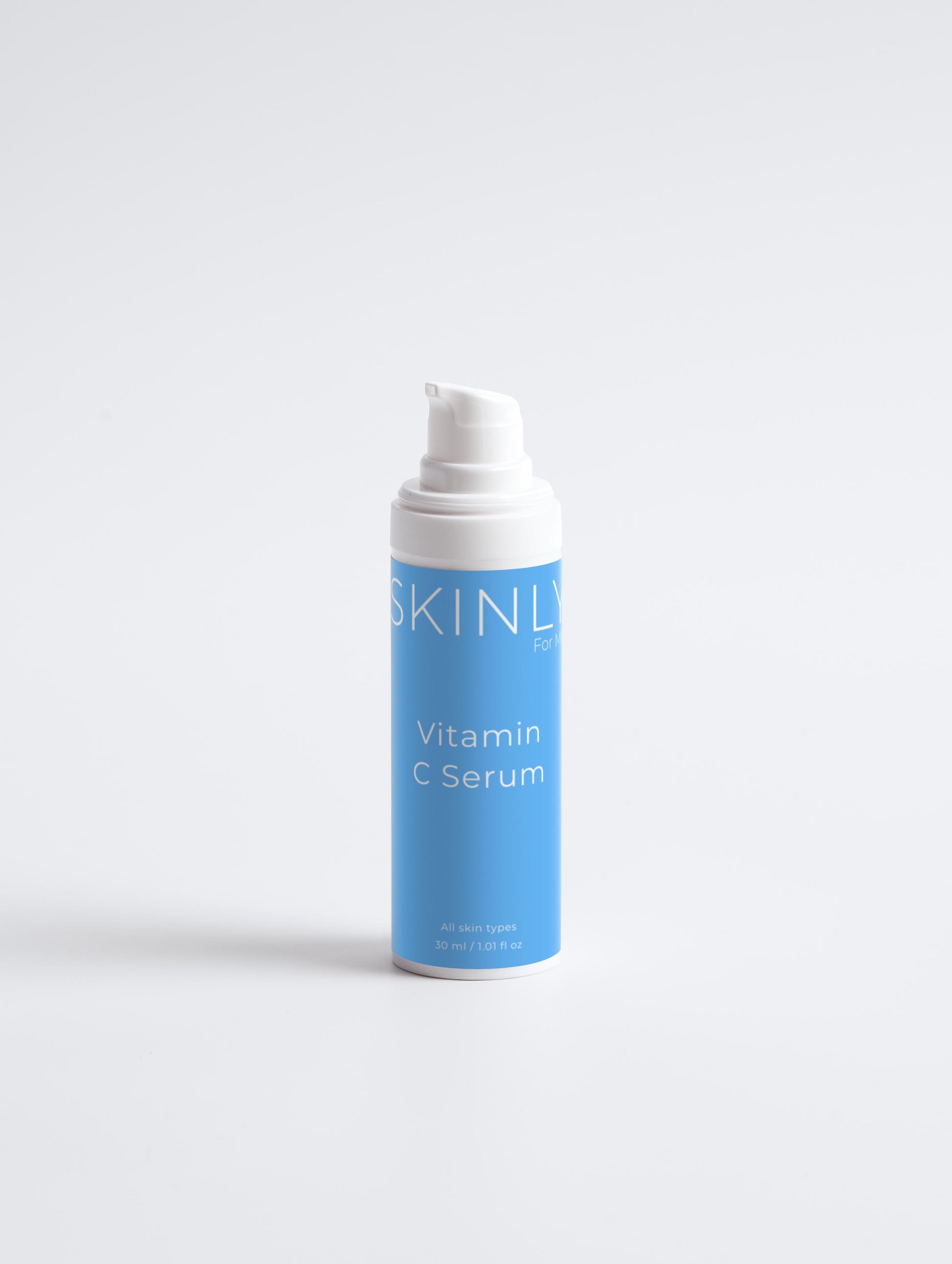 SKINLY vitamin C serum for all skin types, brightening anti aging face serum for glowing skin and improved skin tone with antioxidant care