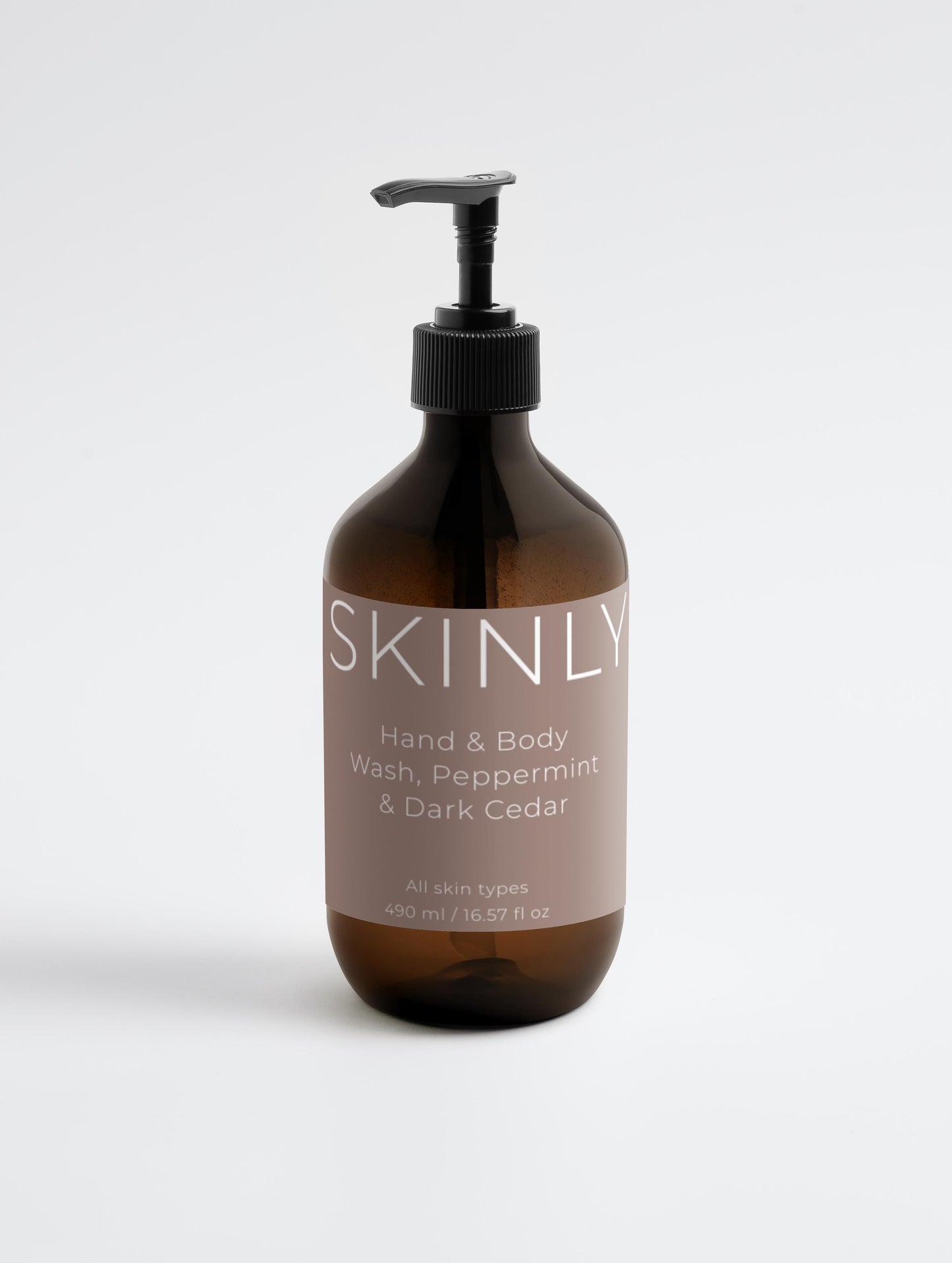 Hand & Body Wash, Peppermint & Dark Cedar